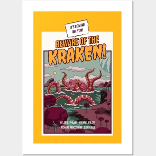 Beware Of The Kraken Posters and Art